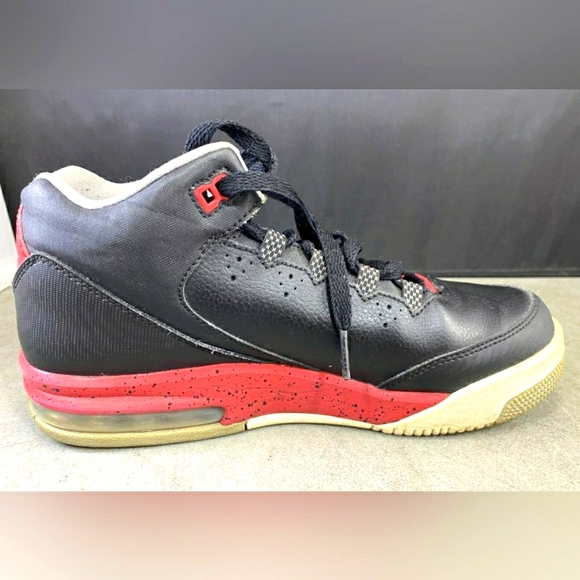 Nike Boys Air Jordan Flight Origin 2  Black Basketball Shoes Sneakers 6.5Y - Picture 3 of 7